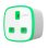 Prise intelligente Ajax Socket verte Jeweller 3 kW avec suivi de consommation
