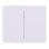 Panel táctil central Ajax AJ-CENTERBUTTON-2G-W-VERT para interruptor doble