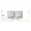 Interruptor inteligente Ajax LightSwitch LightCore 2 Gang/2 Way Jeweller 868 MHz