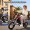 Moto eléctrica infantil iScooter A12 350 W 36 V 4,5 Ah 25 km/h roja