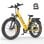 Vélo électrique ENGWE E26 ST 26" Fat Tire Jaune 48V 16Ah 250W 7 Vitesses