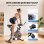Bicicleta Estática Formill QK101 Spinning 120 kg Monitor LCD Soporte Tablet