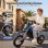 Moto Eléctrica iScooter A12 36V 4,5Ah 350W 3 Velocidades 25 km/h Azul