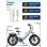 Bicicleta Elétrica OneSport OT08 500W Bateria 48V 18Ah Pneus Fat 20"