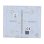 Panel táctil Ajax AJ-CENTERBUTTON-1G2W-W-VERT blanco