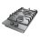 Piastra a gas Bolero GN 2200F 2 fuochi Acciaio Inox