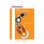 Souris Verbatim Go Mini USB 1000 DPI Orange avec câble rétractable