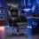Silla Gaming GTPLAYER Ergonómica Reposapiés Piel Sintética 135° Negro
