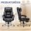 Silla Gaming GTPLAYER Ergonómica Reposapiés Piel Sintética 135° Negro