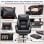 Silla Gaming GTPLAYER Ergonómica Reposapiés Piel Sintética 135° Negro