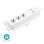 Regleta Nedis WIFIP312FWT 3 Tomas inteligentes Wi-Fi y 4 USB-A