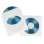 Hama CD/DVD Papier Schutzhulle Weiss Pack 25