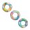 Bouée Bestway 36113 51 cm Vinyle Enfant Motif Bleu Orange Jaune