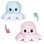 Poulpe Paul Emoticon 20 cm reversible