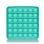 Brinquedo sensorial Dam Electronics Bubble Pop It Design quadrado