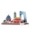 Puzzle 3D Dam Electronics Pekin City Line 123 pieces