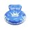 Tapis gonflable rond Dam Electronics avec dossier et poignees 115 cm