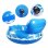 Tapis gonflable rond Dam Electronics avec dossier et poignees 115 cm