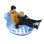Tapis gonflable rond Dam Electronics avec dossier et poignees 115 cm
