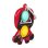 Figura Sensorial Pop It Dam Electronics Squid Vigilante Triângulo 9 cm com Mosquetão