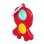 Figura Sensorial Pop It Dam Electronics Squid Vigilante Triângulo 9 cm com Mosquetão
