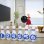 Aufblasbares Bowling-Spiel Dam Electronics Ball und 6 Kegeln