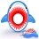 Bouée Dam Electronics Requin à bouche ouverte 140 cm