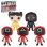 Figurine Dam Electronics Squid Pack 5 designs differents