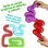 Tube XL Pop Dam Electronics Jouets sensoriels qui se plient, s'etirent et se connectent