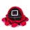 Pluche Dam Electronics Pau Squid 20 cm Omkeerbaar Twee Gezichten