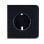 Intelligente Steckdose Ajax SideCover Type F Graphit LED-Anzeige