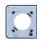 Intelligente Steckdose Ajax SideCover Type F Graphit LED-Anzeige