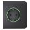 Intelligente Steckdose Ajax SideCover Type F Graphit LED-Anzeige