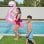 Flamingo gonflable enfant Bestway 127x127 cm avec poignees