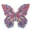 Puzzle en bois Dam Electronics Silhouette Papillon A3 Multicolore
