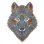Puzzle en bois Dam Electronics Silhouette Loup A3 multicolore