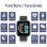 Bracelet d'activité Dam Electronics AK-Y68 Bluetooth, fréquence cardiaque et tension artérielle