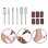 Nagelfeilen Kit Dam Electronics 6 Typen und 6 Aufsaetze
