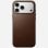 Capa Nomad Modern Leather Case couro castanho MagSafe Qi2 para iPhone 17 Pro Max