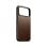 Capa Nomad Modern Leather Case couro castanho MagSafe Qi2 para iPhone 17 Pro Max