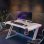 Mesa gaming Mars Gaming 120 cm RGB con fibra de carbono y alfombrilla XXL estructura de acero