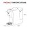 HiBREW H2C koffiecupmachine 600 ml 20 bar 1450 W warm en koud zetten