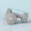 Halteres hexagonais Welltin 6 kg Cinzentos