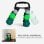Kurzhantelset Welltin 1 kg 3 kg 5 kg mit Hexagonalständer Kettlebell-Funktion