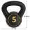 Kettlebell Welltin 2,27-4,54-6,8 kg prise antiderapante