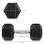 Halter Welltin Hexagonal 2 x 10 kg Ferro Fundido Pegada Moletada