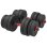 Haltère Welltin Ajustable 30 kg Convertible Barre 2 en 1 Antidérapant