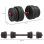 Haltère Welltin Ajustable 30 kg Convertible Barre 2 en 1 Antidérapant