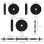 Conjunto halteres ajustaveis 20 kg Welltin Pegadas antiderrapantes