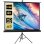 Pantalla de Proyector Homcom 84" 4:3 Enrollable Trípode Negro
